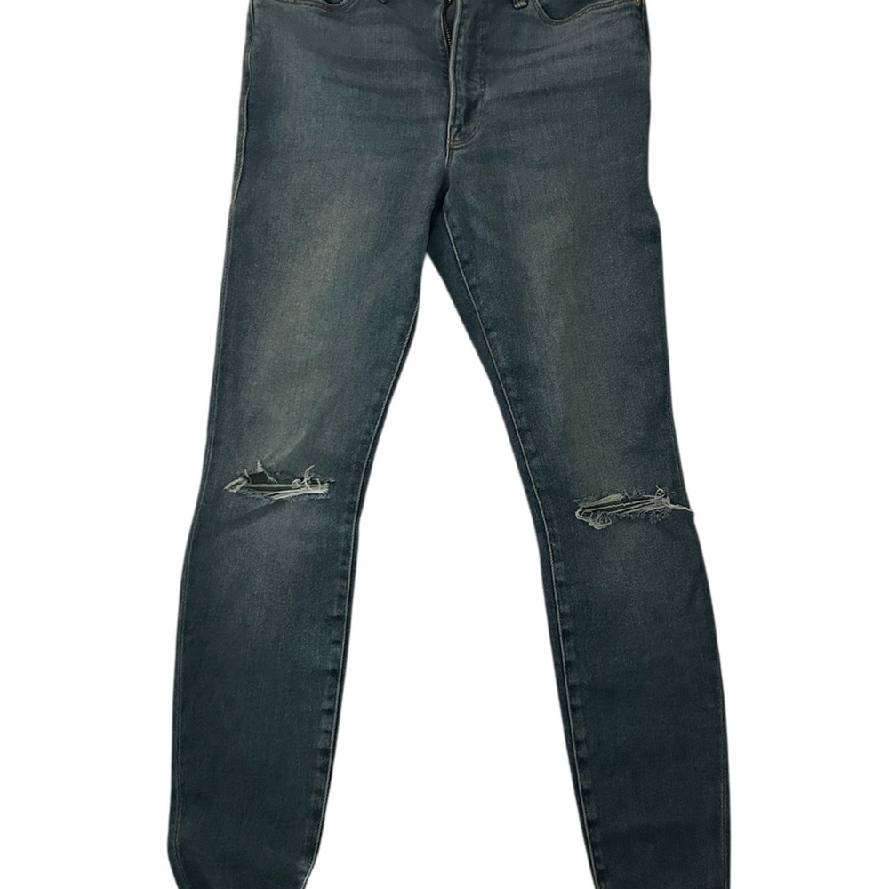 Good American Blue Distressed Jeans